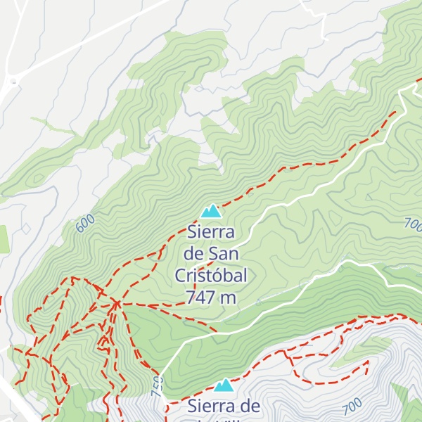 Map of Sierra de San Cristóbal