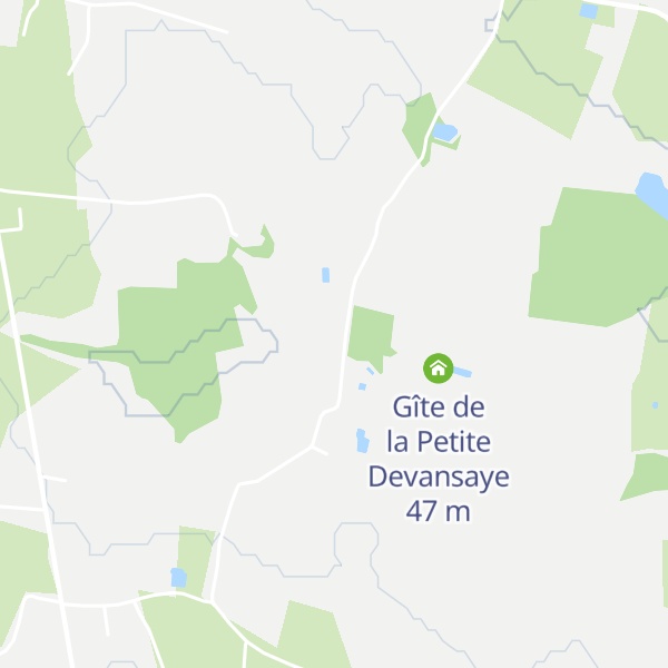 Map of Gîte de la Devansaye