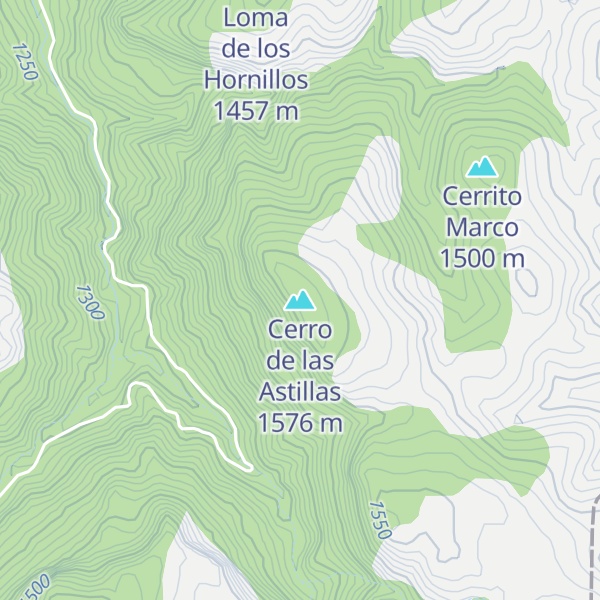 Map of Cerro de las Astillas