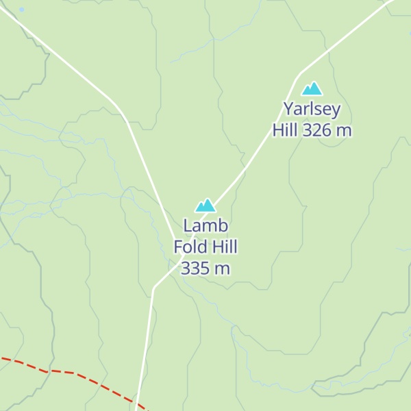 Map of Lamb Fold Hill