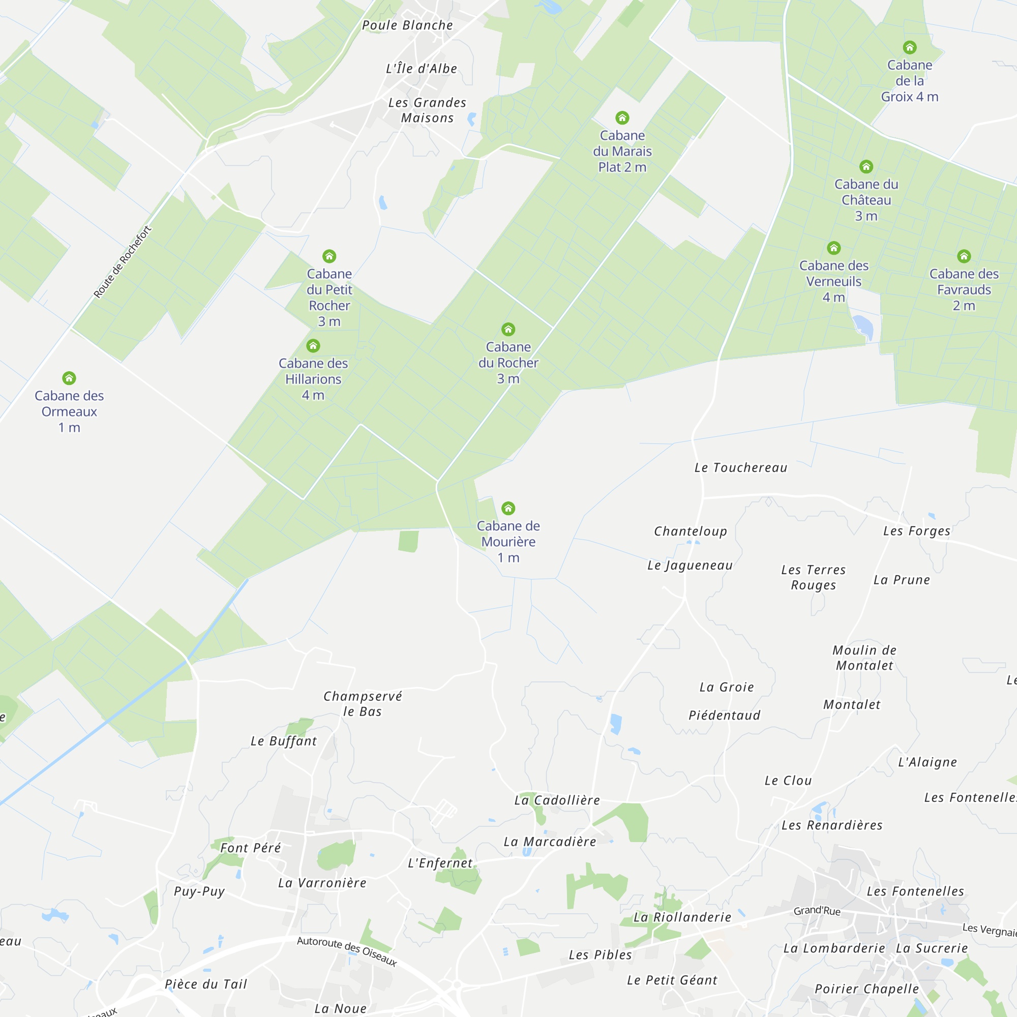 Cabane de Mourière map