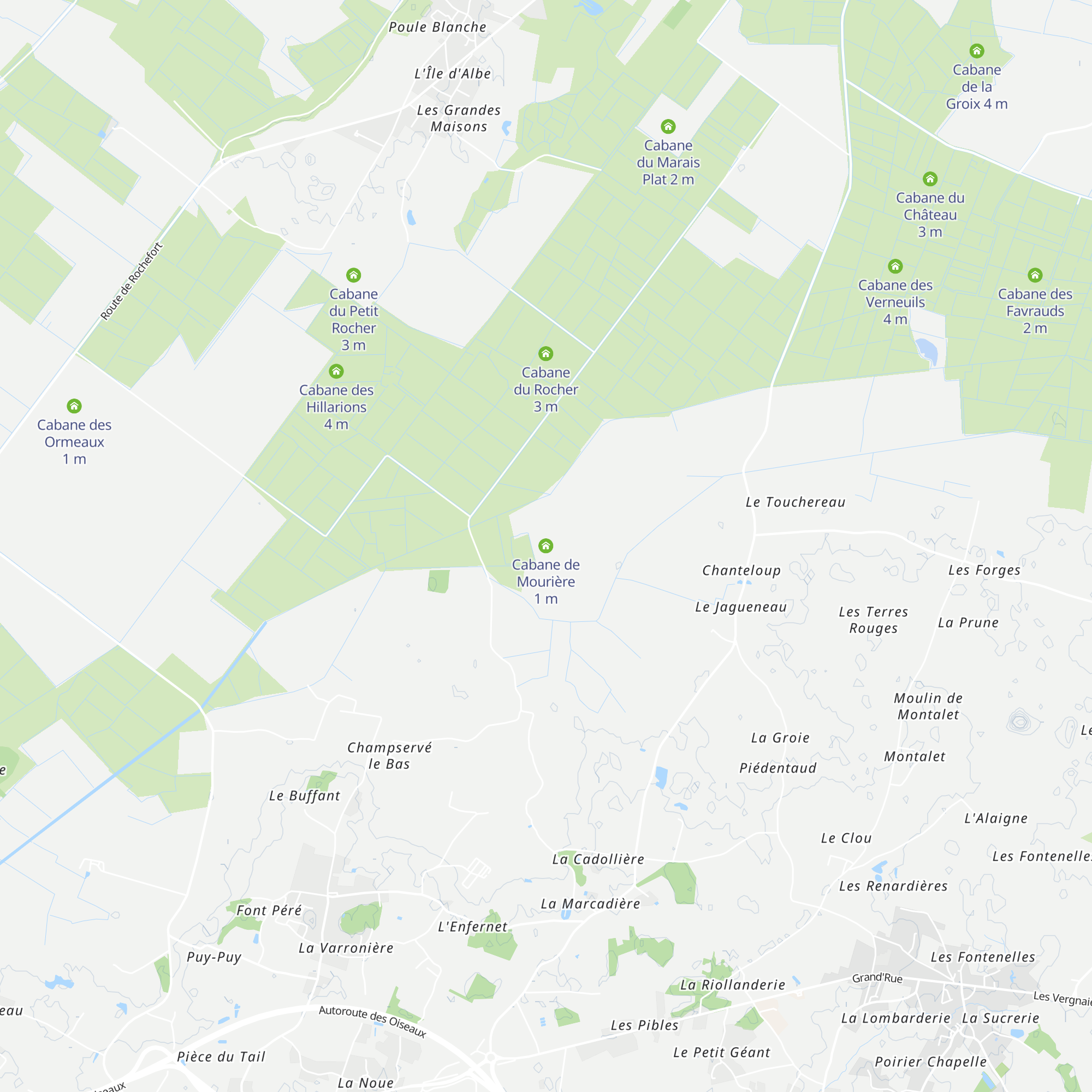 Cabane de Mourière map