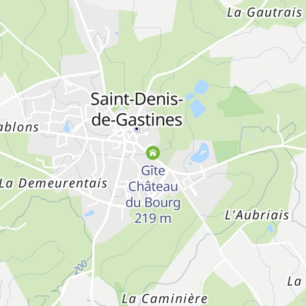 Map of Gîte Château du Bourg