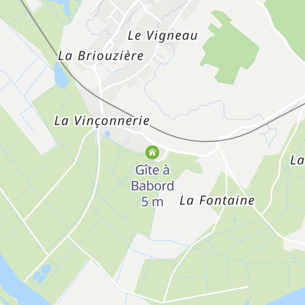 Map of Gîte à Babord