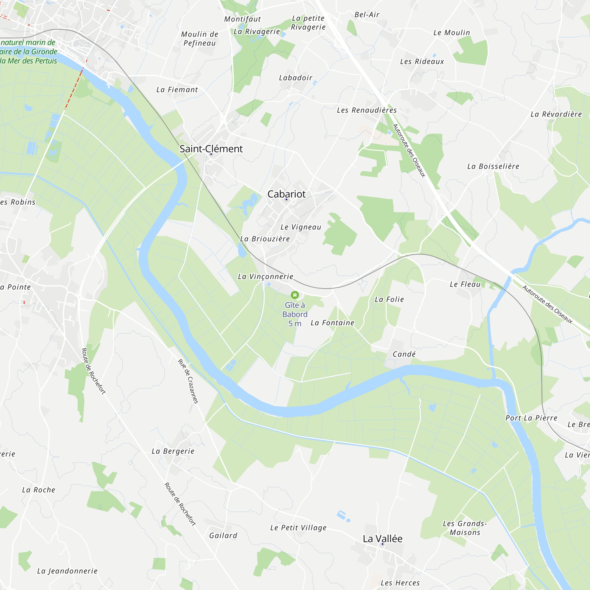 Gîte à Babord map