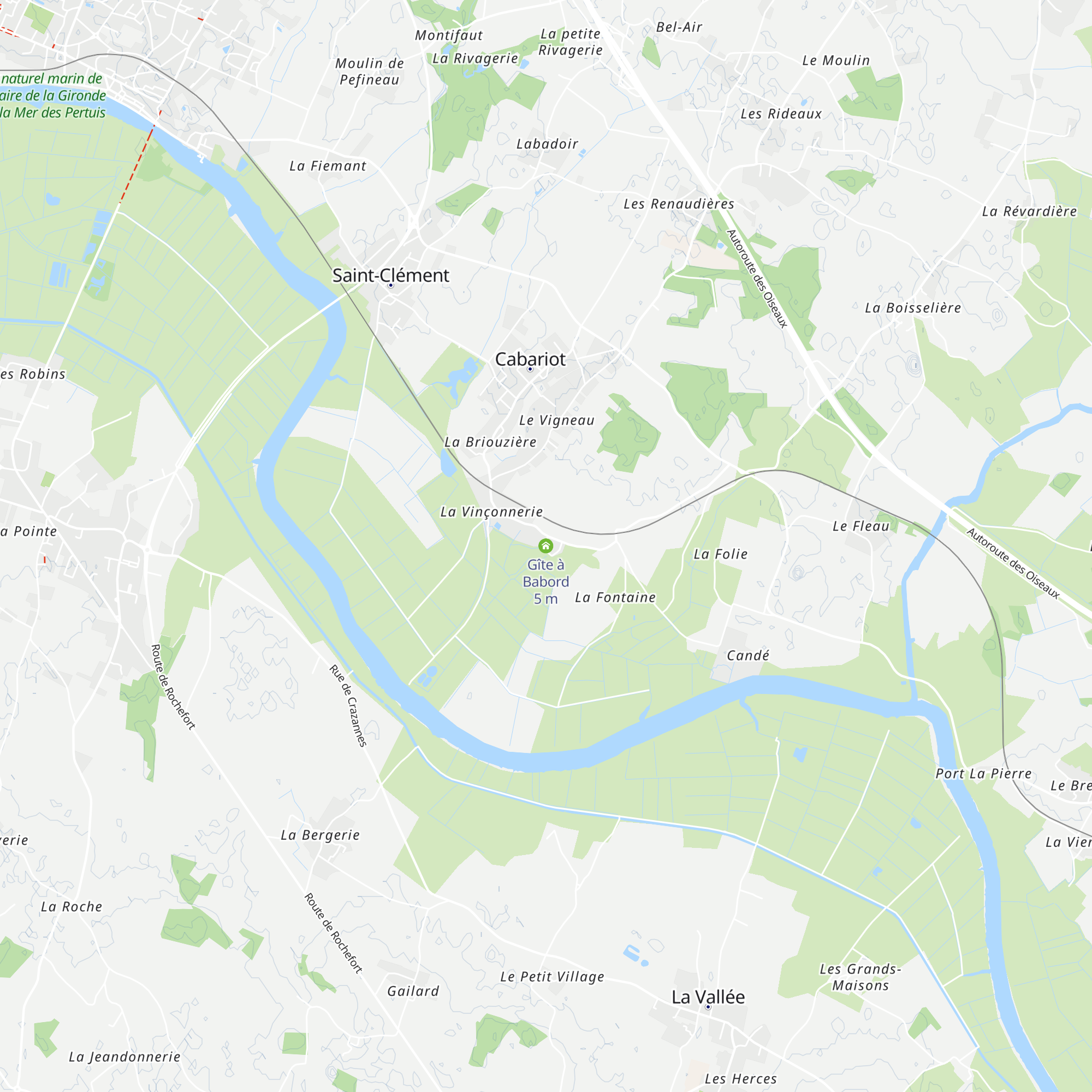 Gîte à Babord map