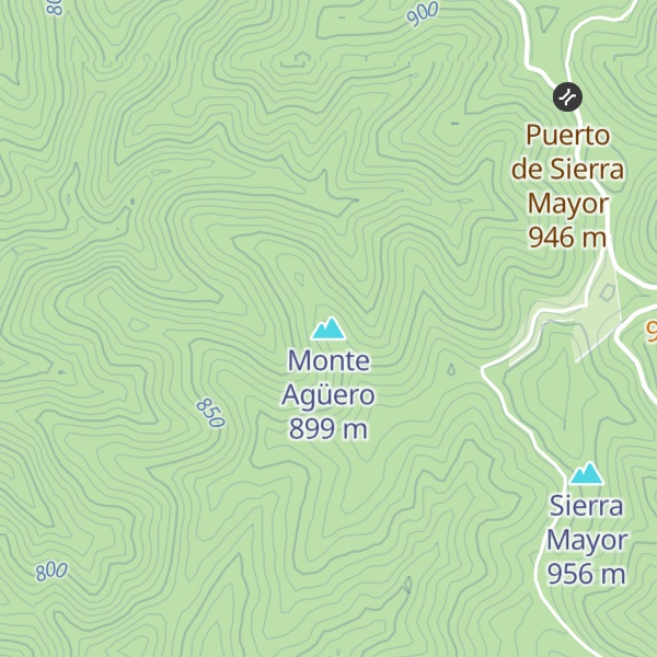 Map of Monte Agüero