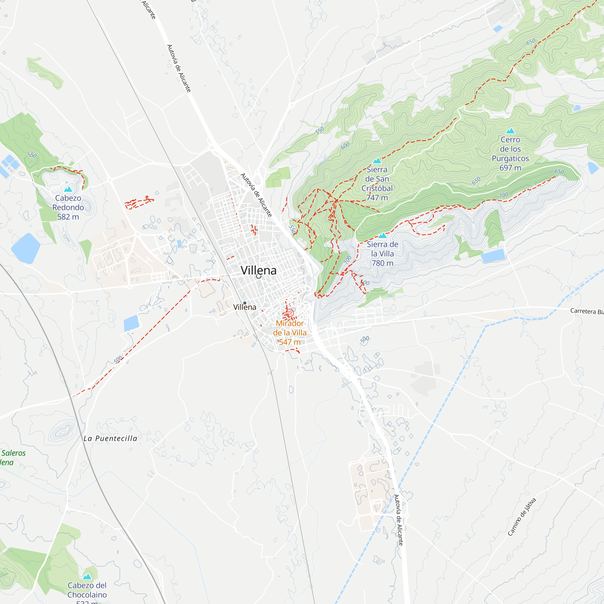 Oficina Tourist Info Castillo de Villena map