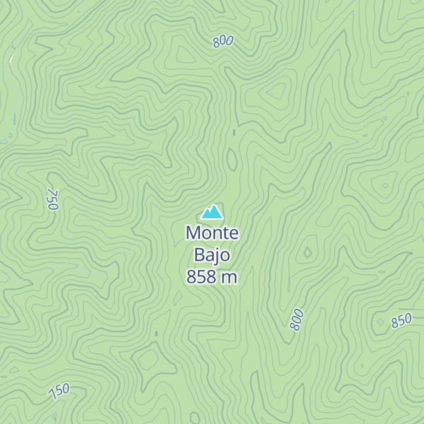 Map of Monte Bajo