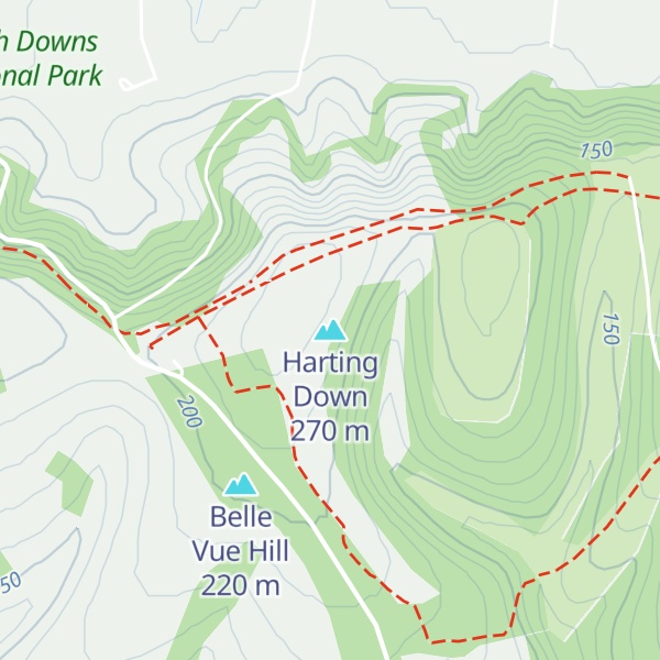 Map of Harting Down