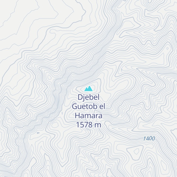 Map of Djebel Guetob el Hamara