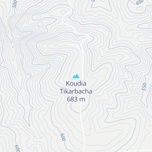 Map of Koudia Tikarbacha