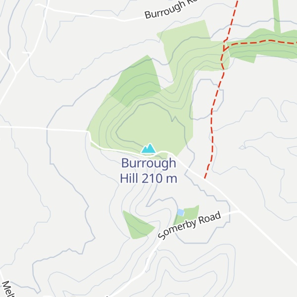 Map of Burrough Hill