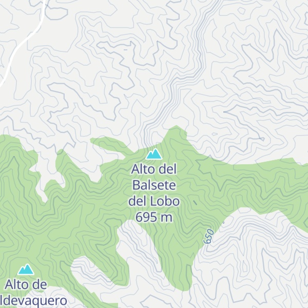 Map of Alto del Balsete del Lobo
