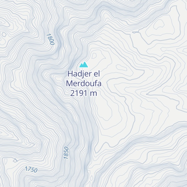 Map of Djebel Mzi