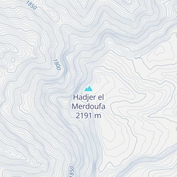Map of Hadjer el Merdoufa
