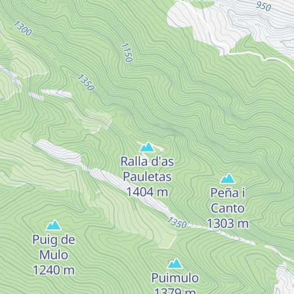 Map of Ralla d'as Pauletas