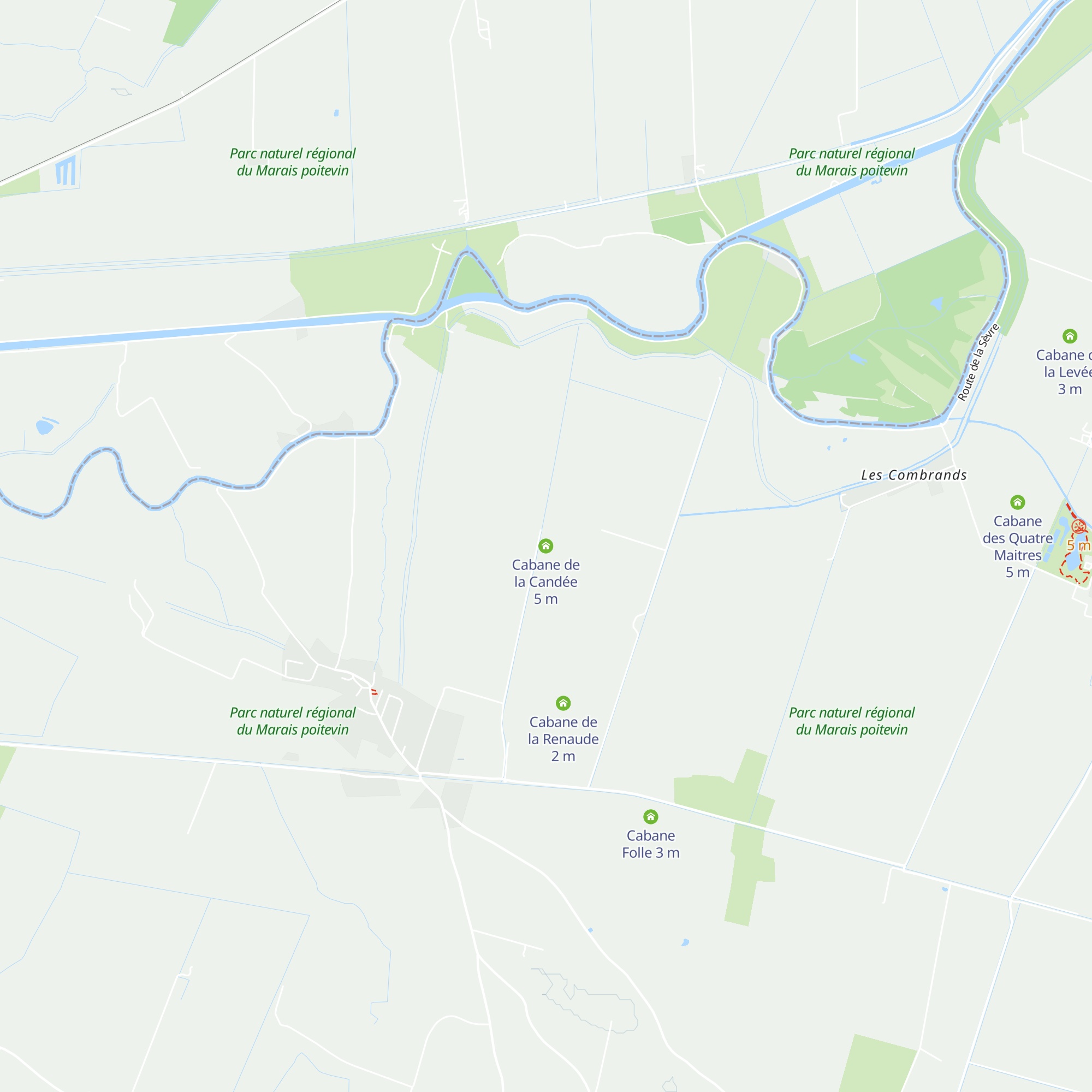 Cabane de la Candée map