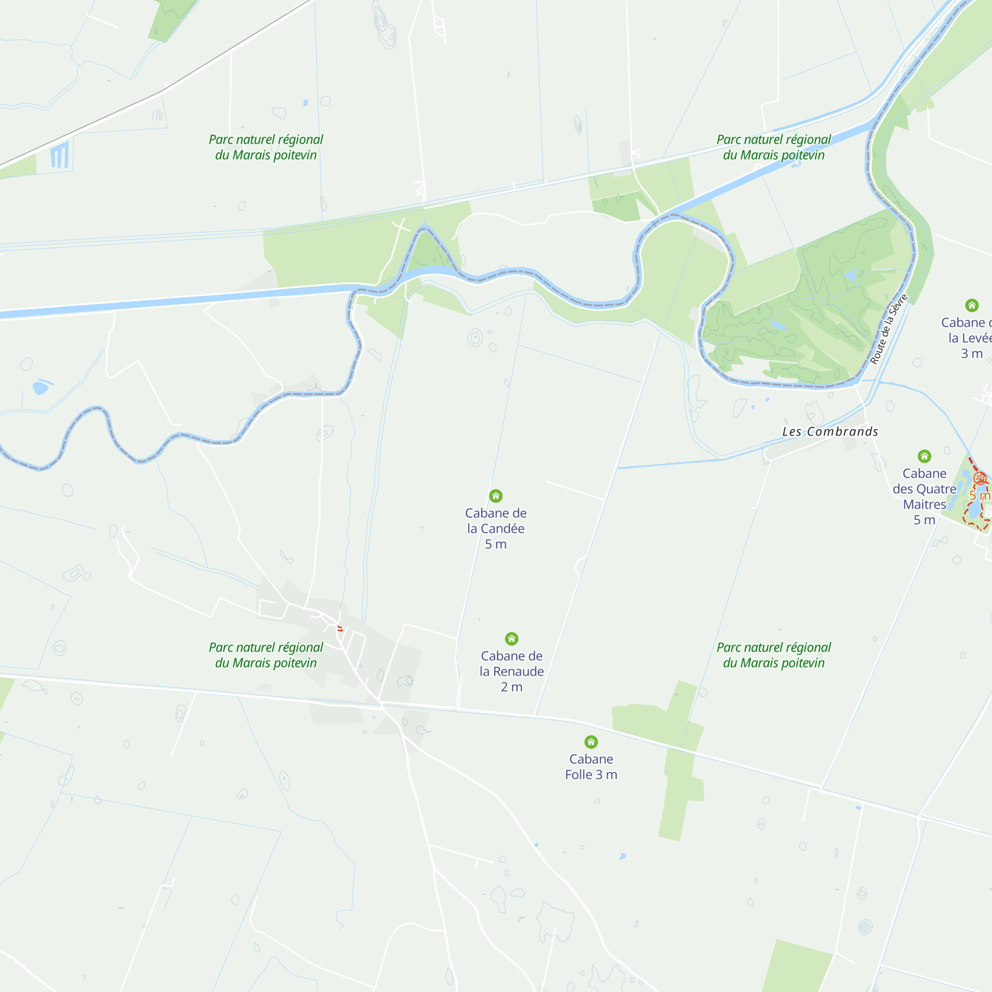 Cabane de la Candée map