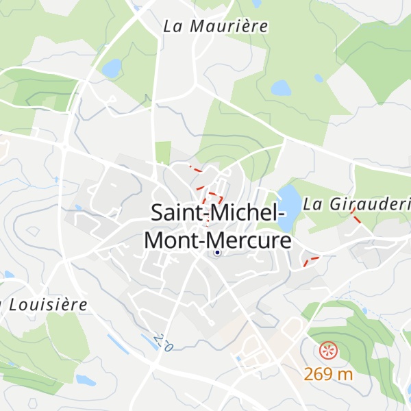 Map of Mont Mercure