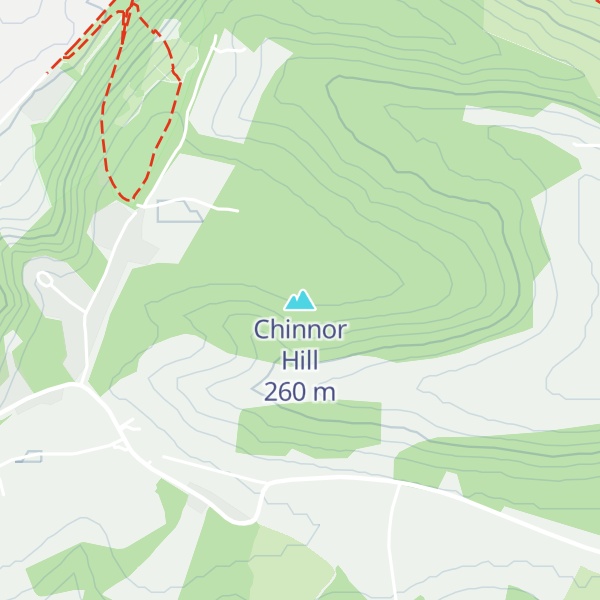 Map of Chinnor Hill
