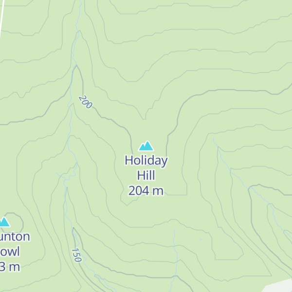 Map of Holiday Hill