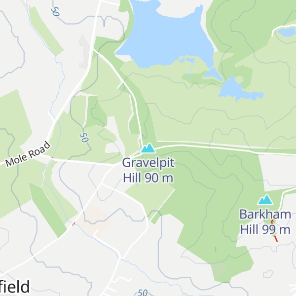 Map of Gravelpit Hill