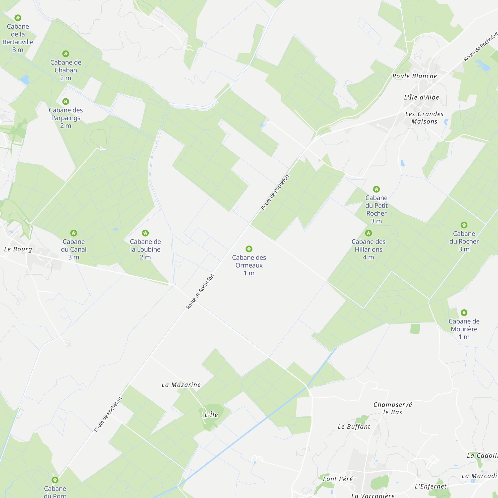 Cabane des Ormeaux map