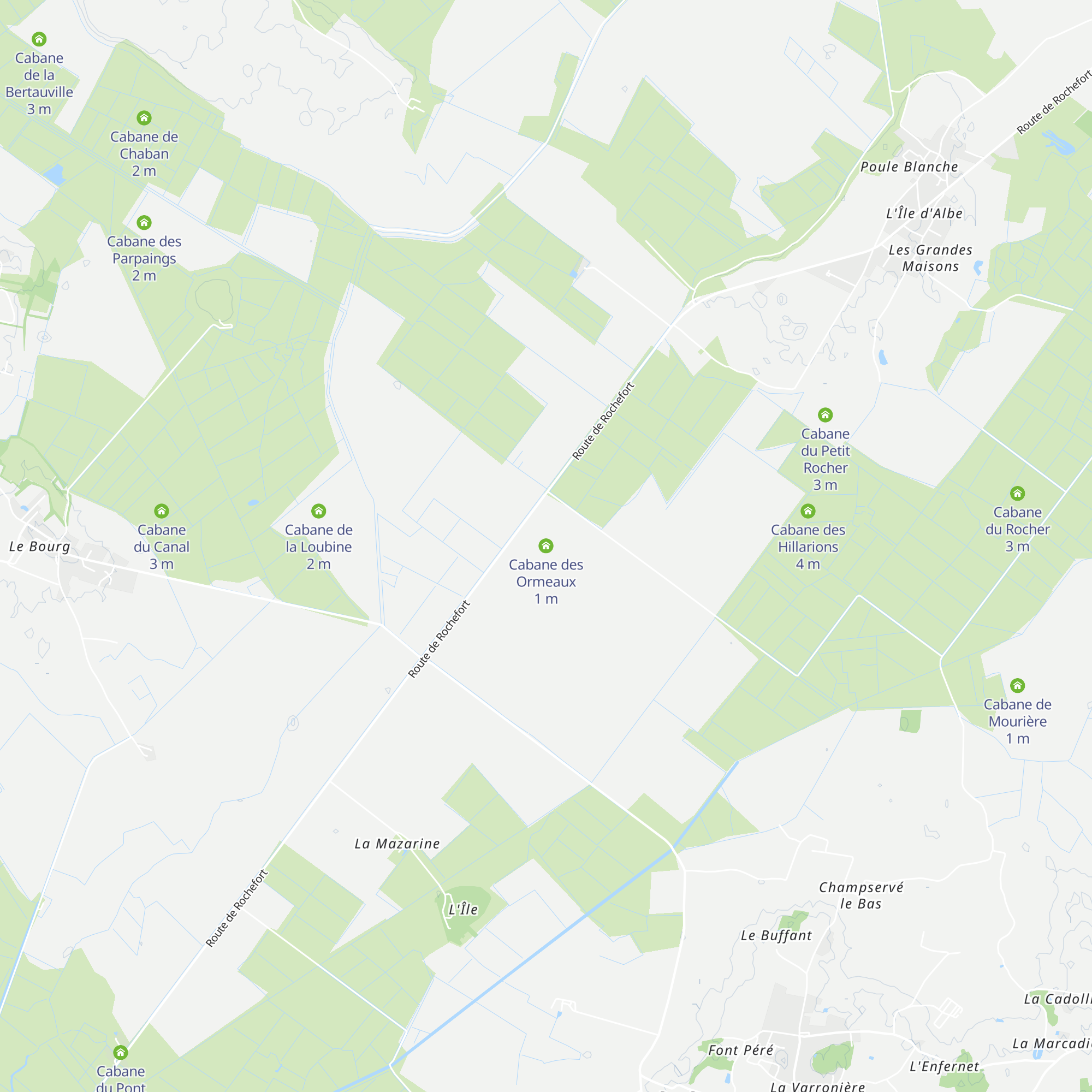 Cabane des Ormeaux map
