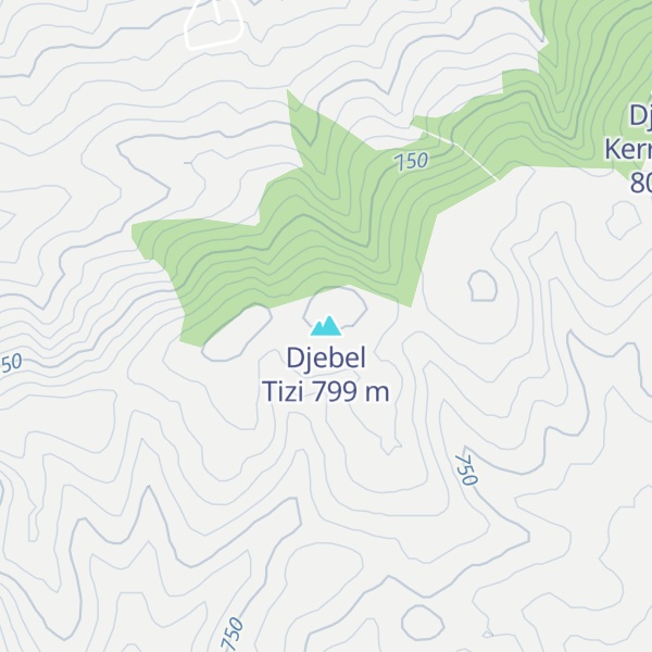 Map of Djebel Tizi