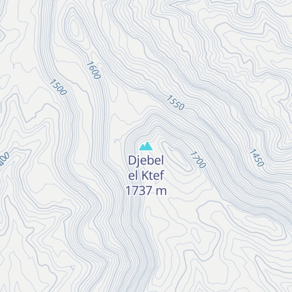 Map of Djebel el Ktef