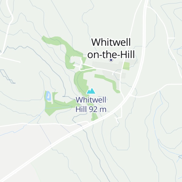 Map of Whitwell Hill