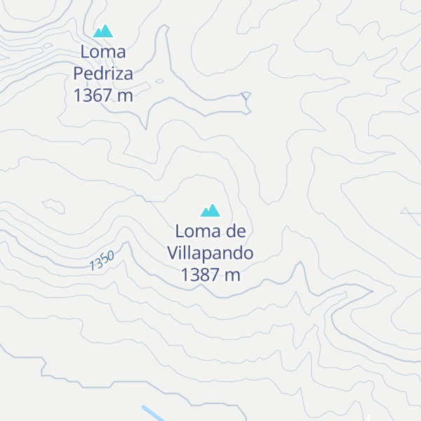 Map of Loma de Villapando