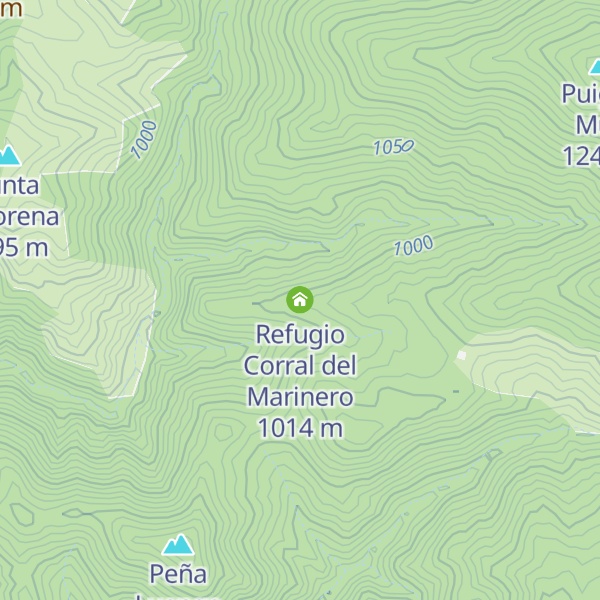 Map of Refugio Corral del Marinero