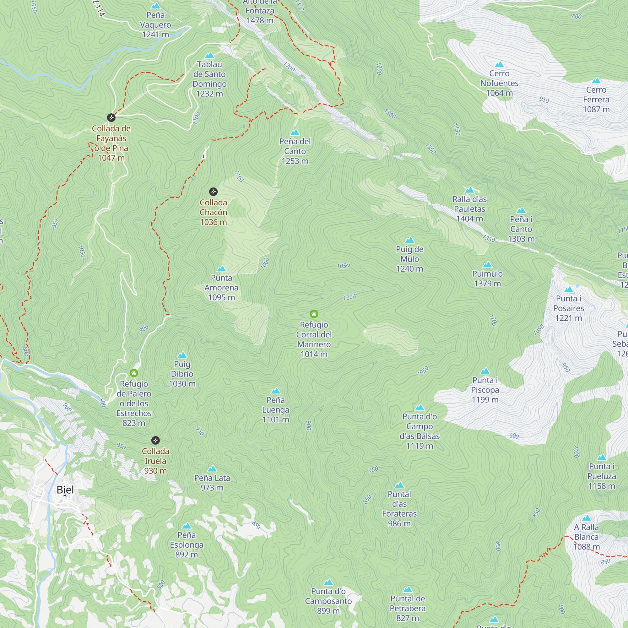 Refugio Corral del Marinero map