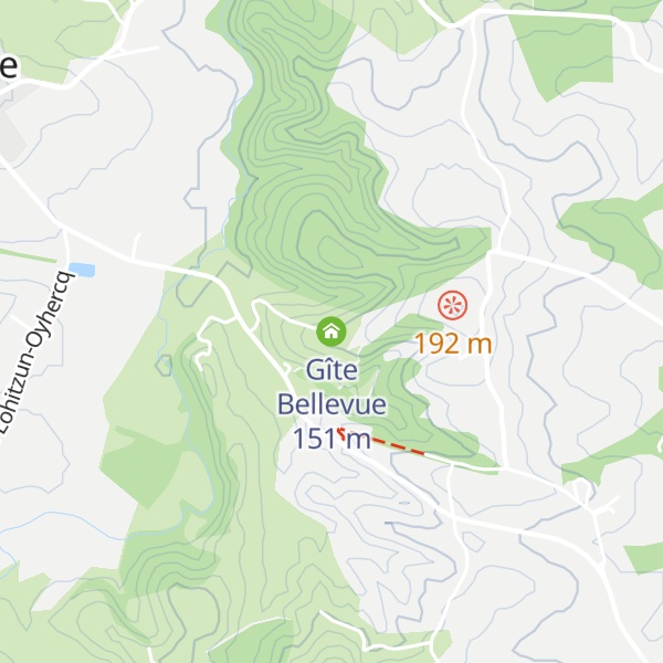 Map of Gîte Bellevue
