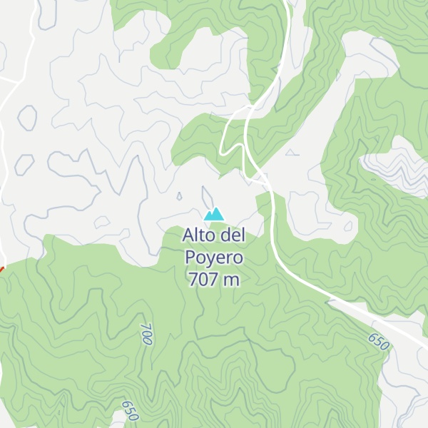 Map of Alto del Poyero