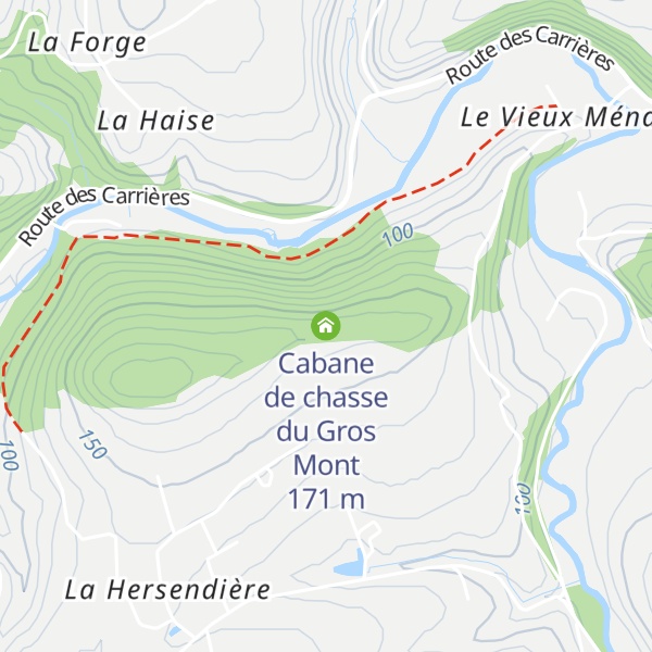 Map of Cabane de chasse du Gros Mont
