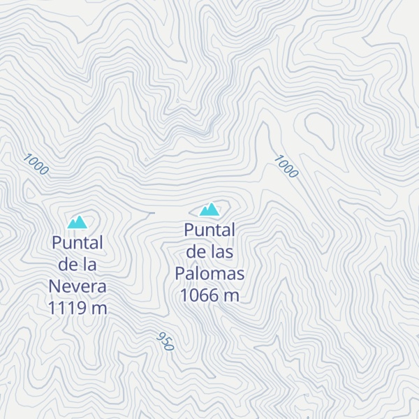 Map of Puntal de las Palomas