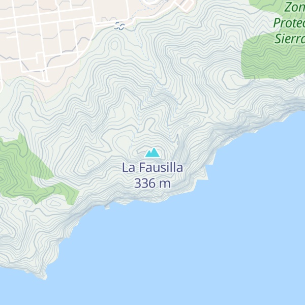 Map of La Fausilla