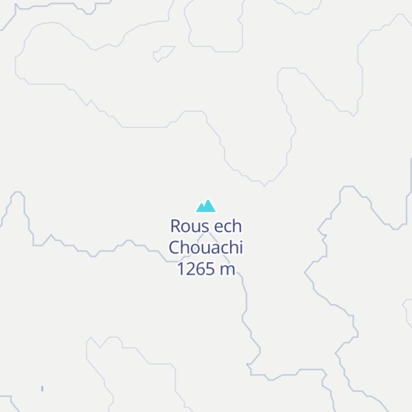 Map of Rous ech Chouachi