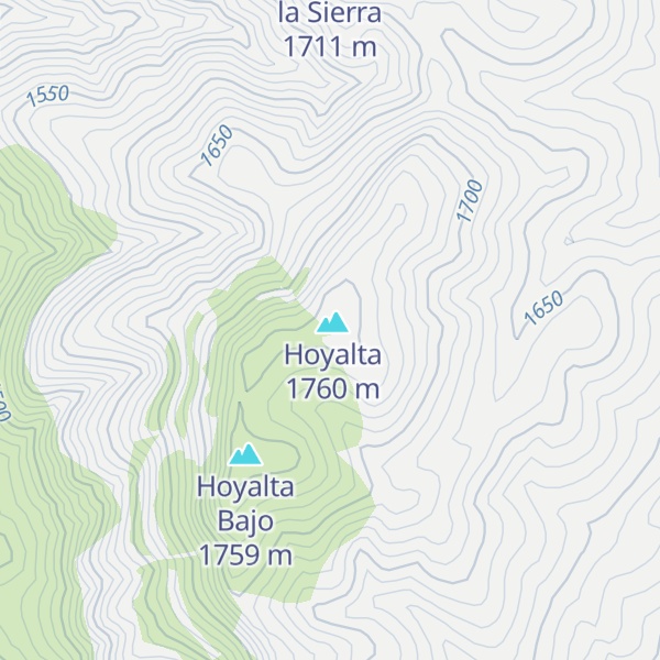 Map of Refugio Hoyalta