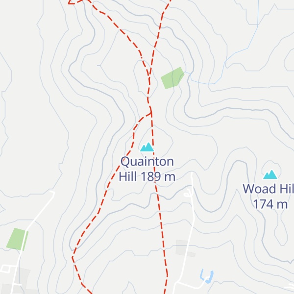 Map of Quainton Hill