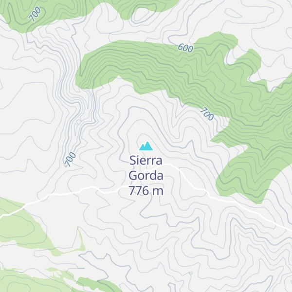 Map of Sierra Gorda