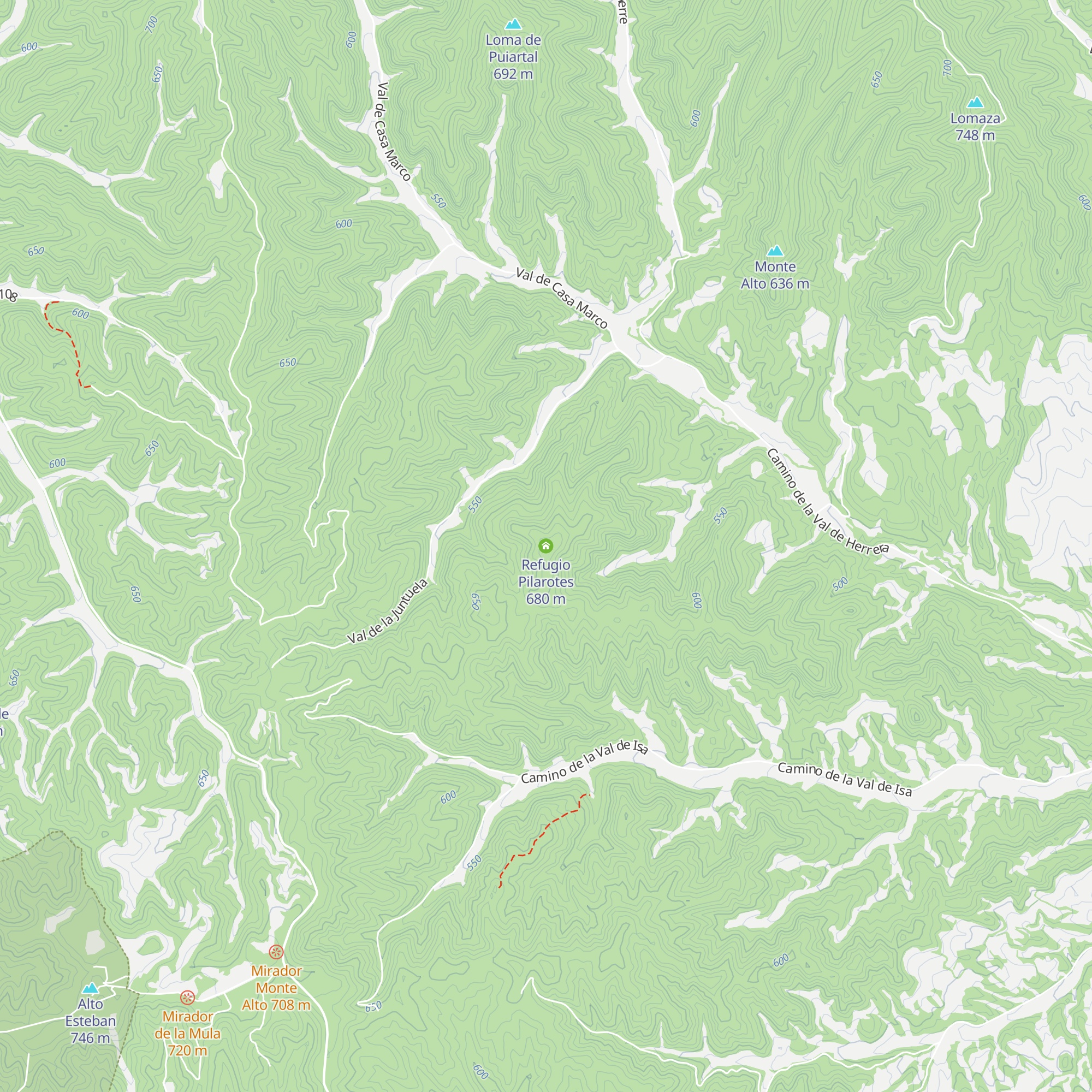 Refugio Pilarotes map