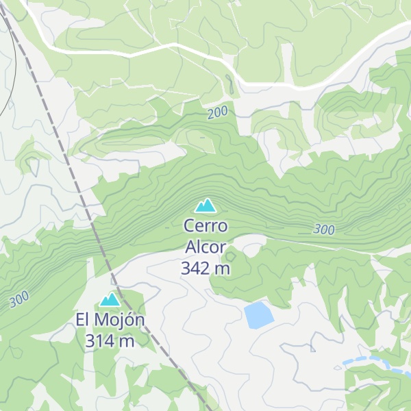 Map of Cerro Alcor