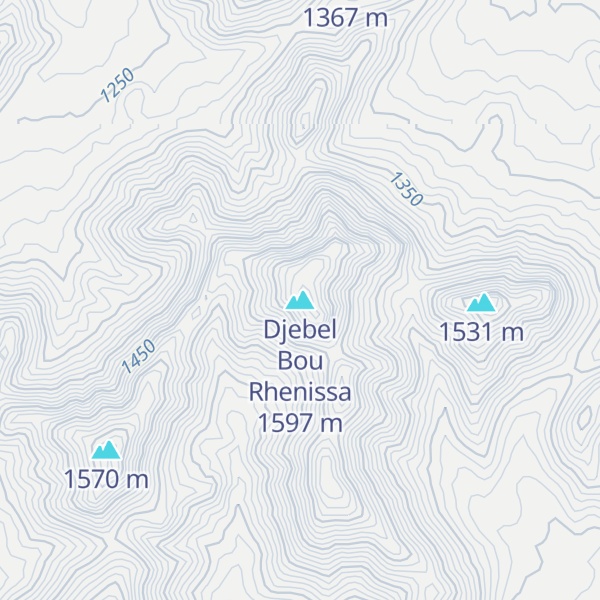Map of Djebel Bou Rhenissa