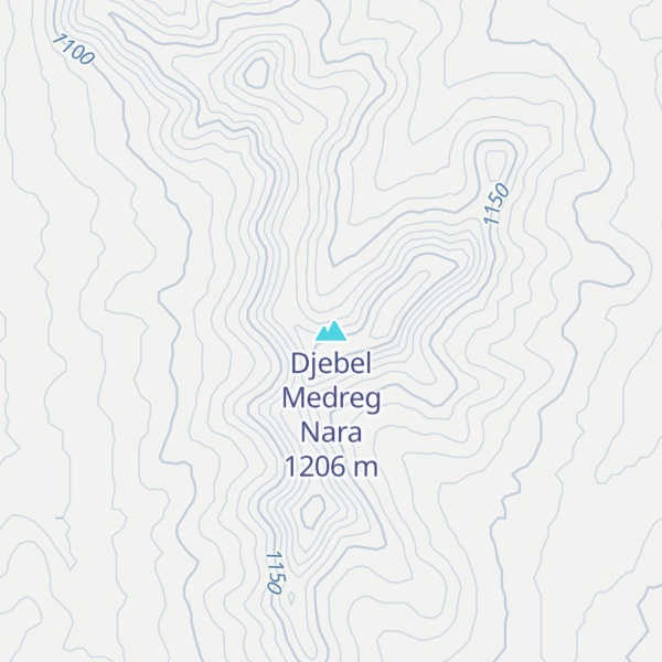Map of Djebel Medreg Nara