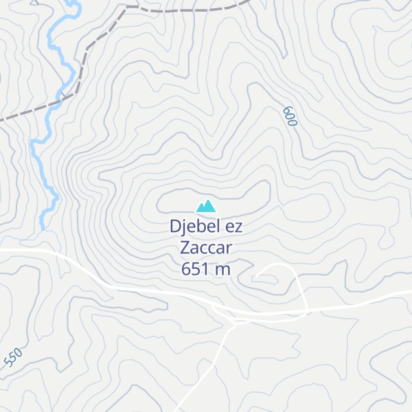 Map of Djebel ez Zaccar