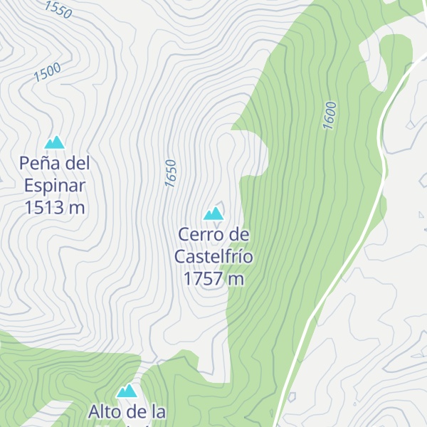 Map of Cerro de Castelfrío